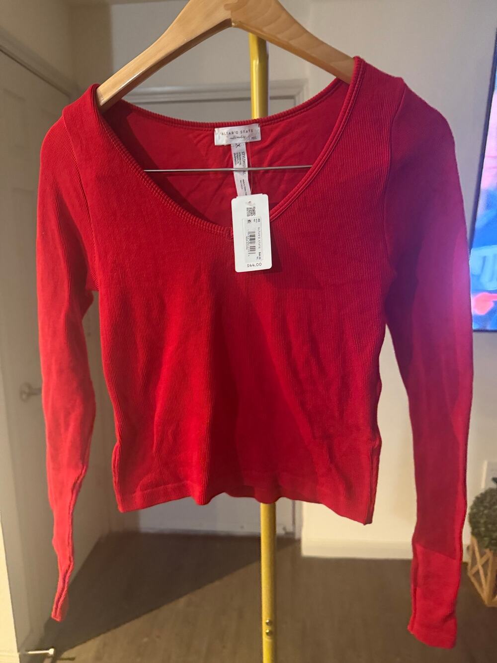 altar'd state long sleeved cropped shirt